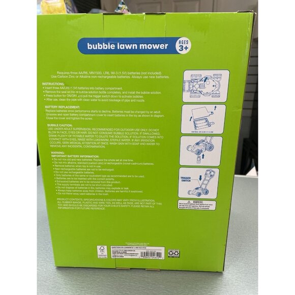 TODDLER TOY'S Bring On The Sun Bubble Lawn Mower Lights Up! AGES 3+ - Picture 8 of 12